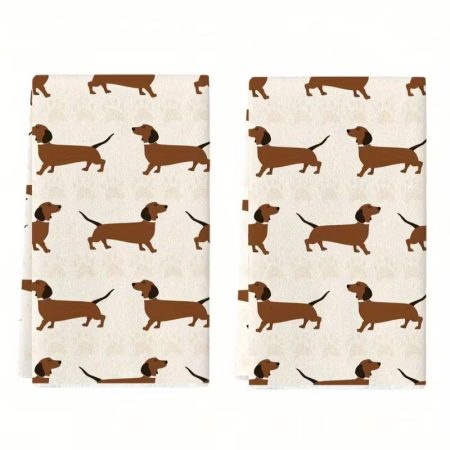 2 Piece Kitchen Towel - Dachshunds