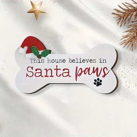 Santa Paws Wooden Decor