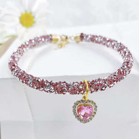Pink Rhinestone Necklace