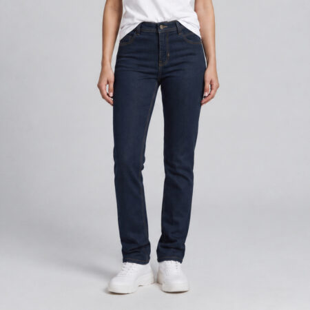 Ladies Straight-Leg Stretch Jeans